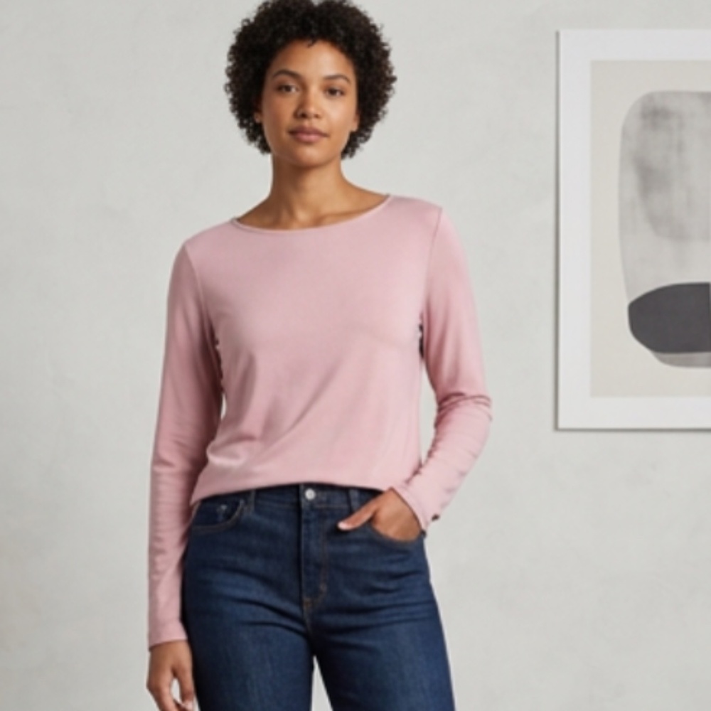 Marla Wynne Layers Matte Jersey Long Sleeve Tee